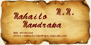 Mahailo Mandrapa vizit kartica